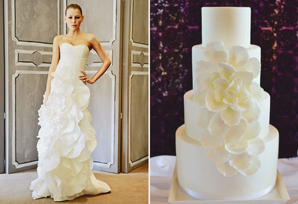 08-Carolina Herrera dress inspired cake by Honey Crumb Cake Studio