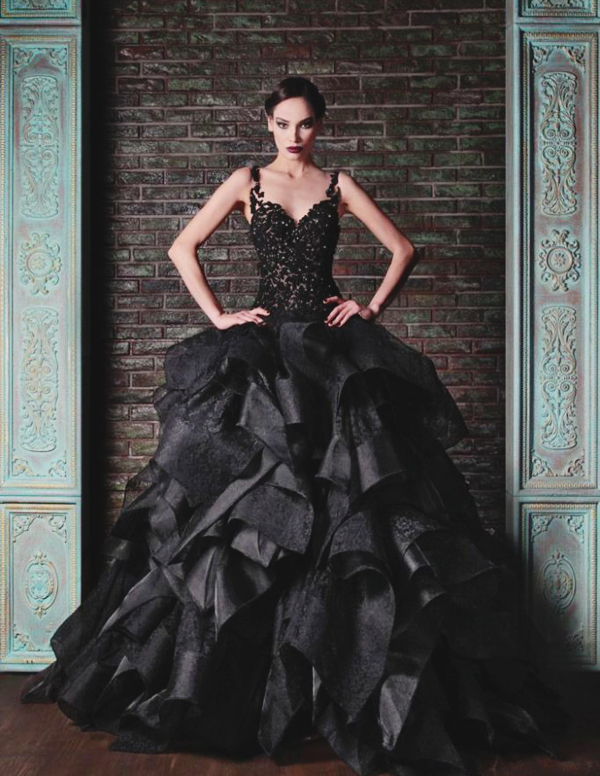 11-Rami-Kadi-Black-Bridal-Dress-2015-682x1024