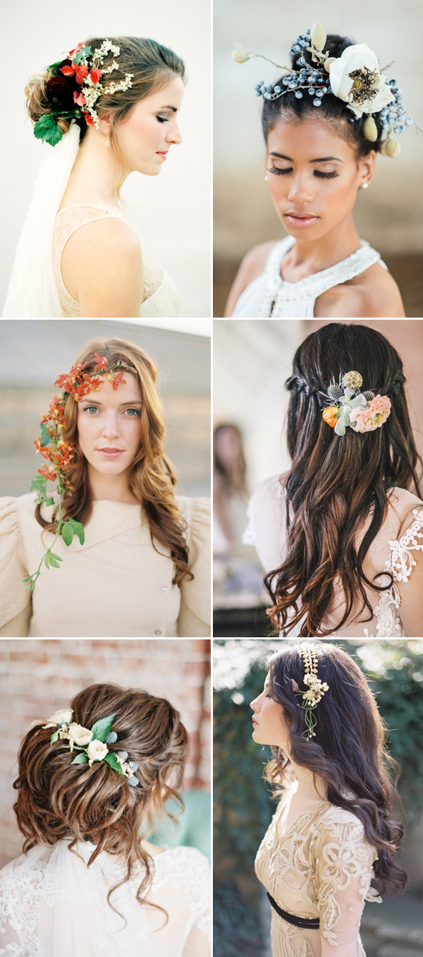 24 Creative and Seriously Pretty Ways to Wear Fresh Flowers in Your Hair! -  Praise Wedding