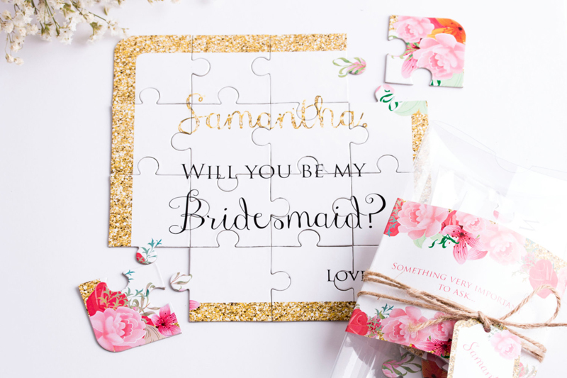 22-Personalized Will You Be My Bridesmaid Puzzle