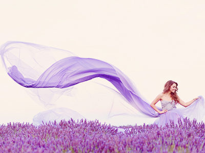 Romantic Provence Lavender Field Photo Session from Emm and Clau