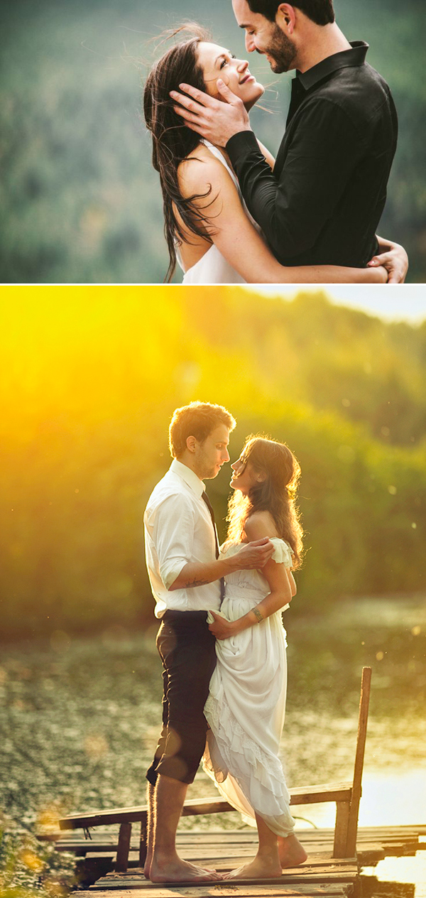 Romantic Couple Poses For Pictures 