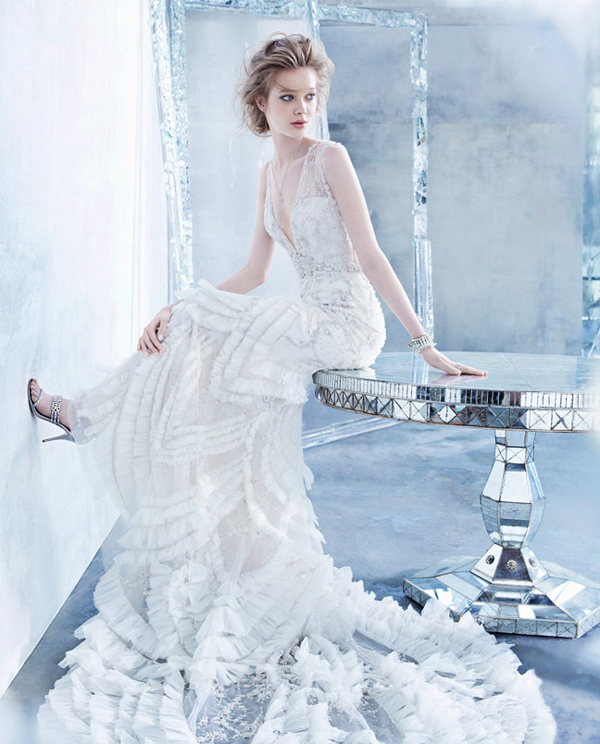 25 Breathtaking Ice Queen Themed (Frozen-Inspired) Wedding Dresses ...
