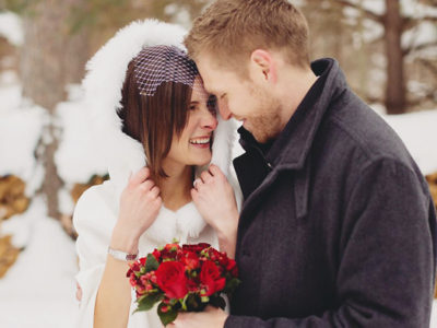 Creative Canadian Muskoka Winter Wedding by Rowell Photography