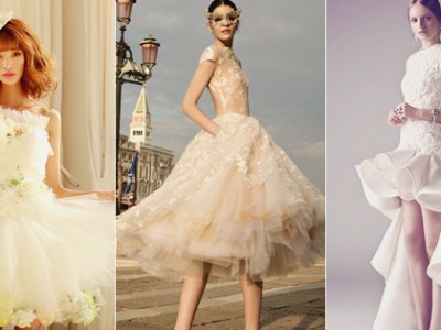 20 of the Prettiest Short Wedding Dresses for 2015 & 2016!