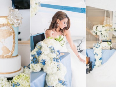 Fly Away with Me! Modern Aviation Wedding Inspiration
