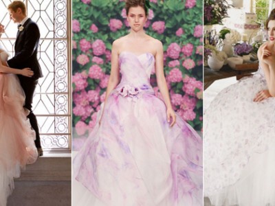 30 Head-Over-Heels Romantic Watercolor Wedding Gowns!