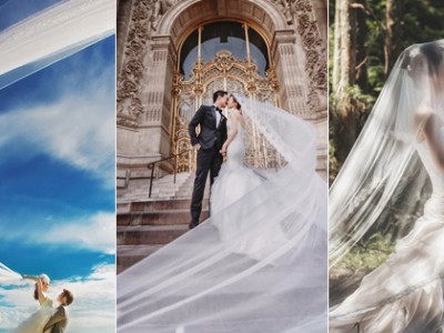 25 Utterly Romantic Photo Ideas to Take with Your Bridal Veil!