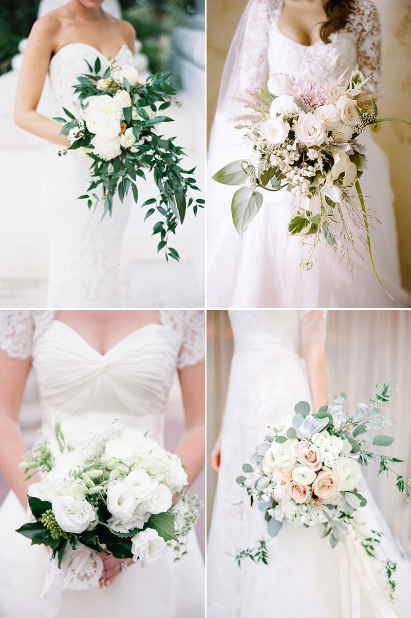 White Winter Wedding Bouquet