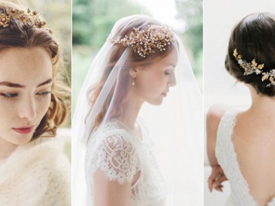 2016 Headpiece Trend: Antique Gold is Back! 20 Stunning Golden Bridal Hair Accessories!