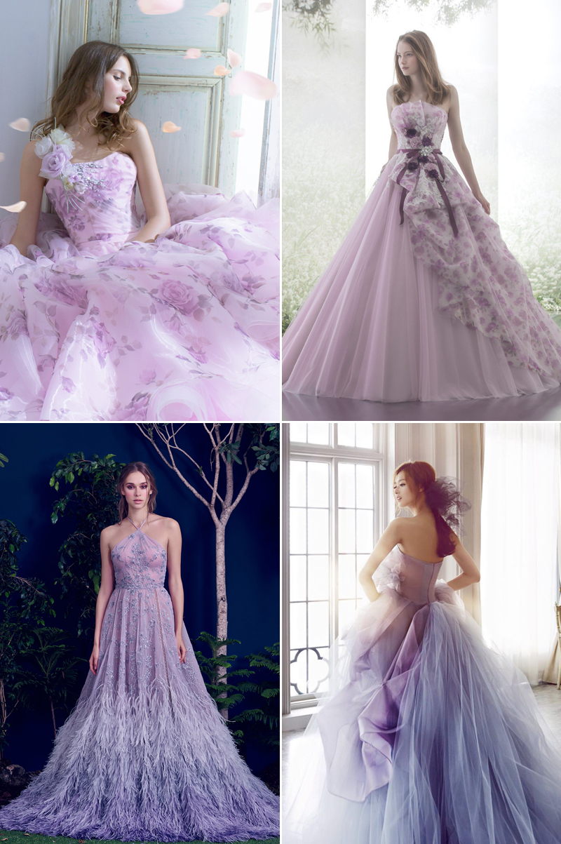 Unexpected Hues! 30 Whimsical Colored Wedding Dresses For Fairytale ...
