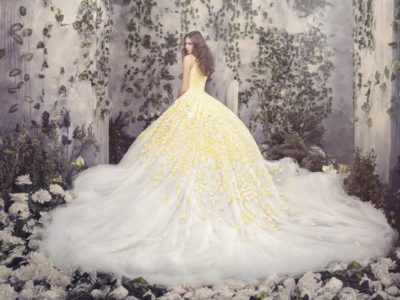 An Array of Sunshine! 20 Utterly Romantic Yellow Reception Gowns!