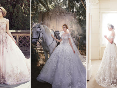 A Touch of Sparkle! 30 Beautiful Wedding Dresses with Glittering Lace Appliqués!