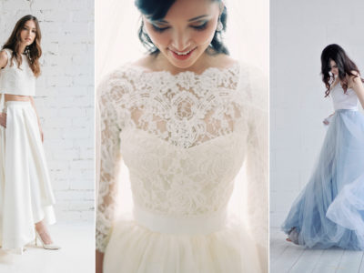 Build Your Own Wedding Dress With Bridal Separates! Here Comes Our Favorite Two Piece Wedding Gowns!