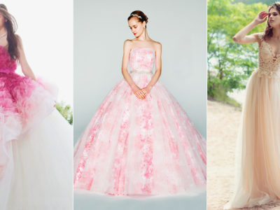 A Dash of Romance! 30 Wedding Dresses With a Touch of Pink!