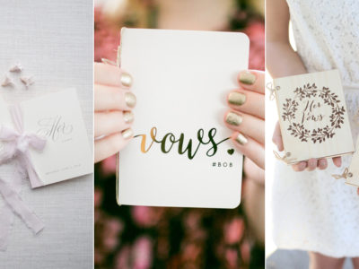 12 Customized Vow Booklets and Journals To Keep Your Promises!