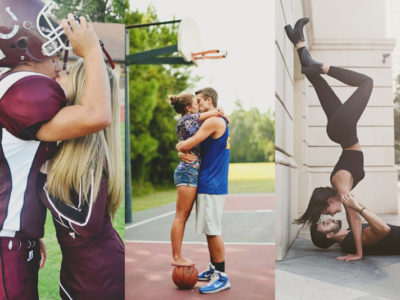 29 Athletic Engagement Photo Ideas For Active Couples!