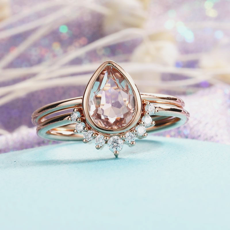 17-Vintage Morganite Engagement Ring