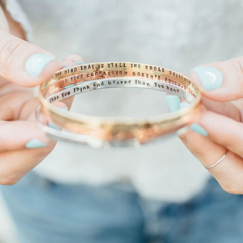 21-Personalized Quote Bangles