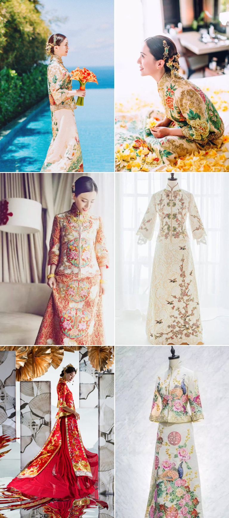 18 Beautiful Traditional Chinese Wedding Gowns With A Contemporary Twist Praise Wedding