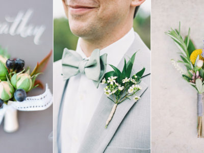 No More Girly Flowers! 20 Refreshing Boutonnieres Both You and Your Groom Will Love!