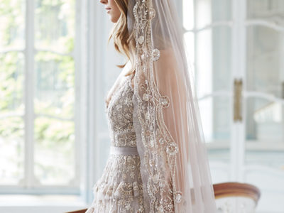 Marie Embroidered Tulle Veil