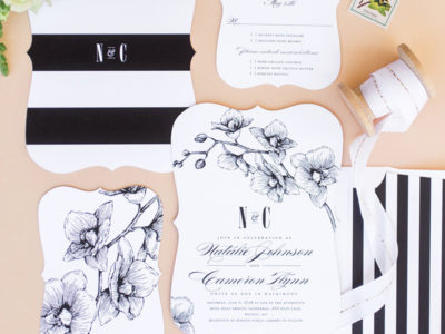 Lovely Orchids Invitation