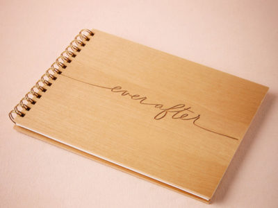 Ever After Wooden Guest Book