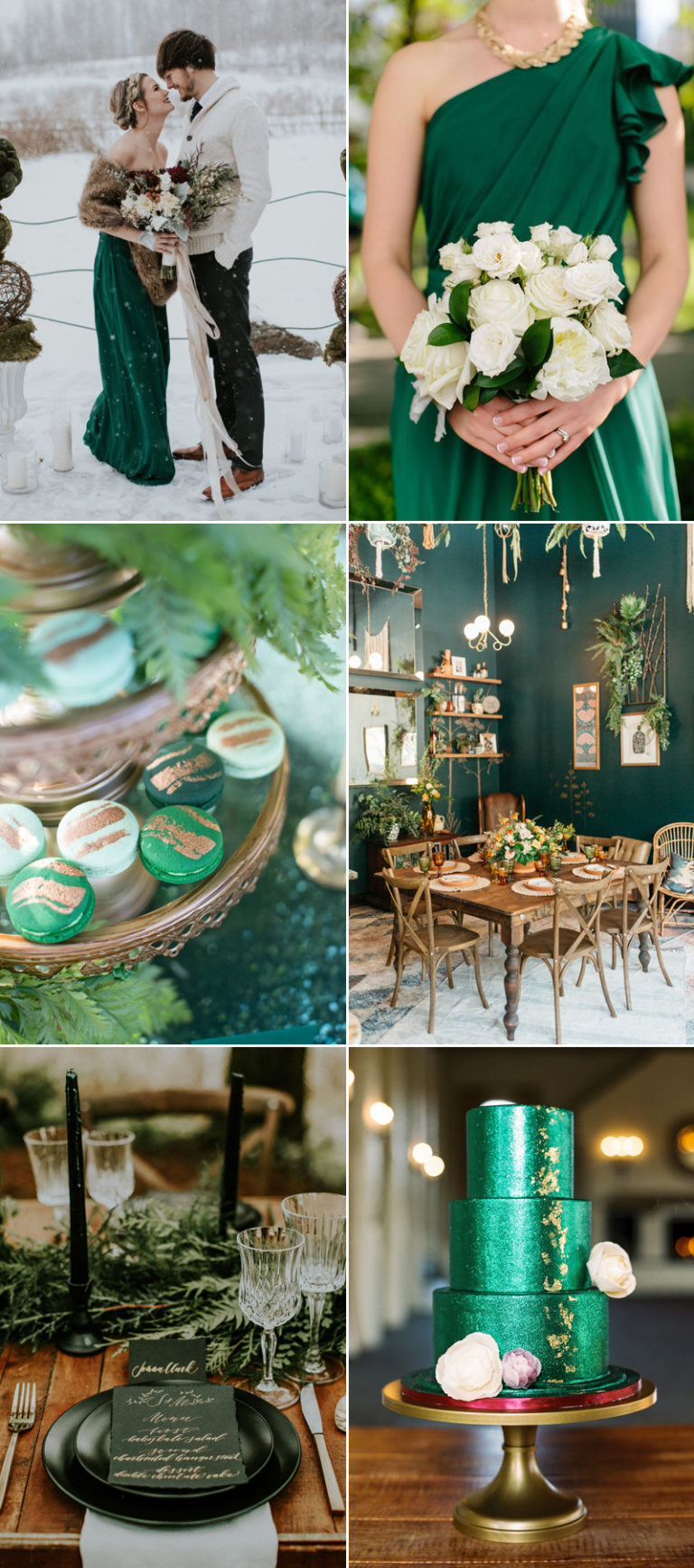 Colors of the Season! Top 7 Sophisticated Winter Wedding Color Themes ...