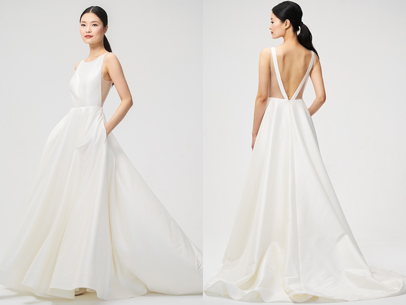 11-Jenny Yoo Ashton Plunge Back A-Line Gown