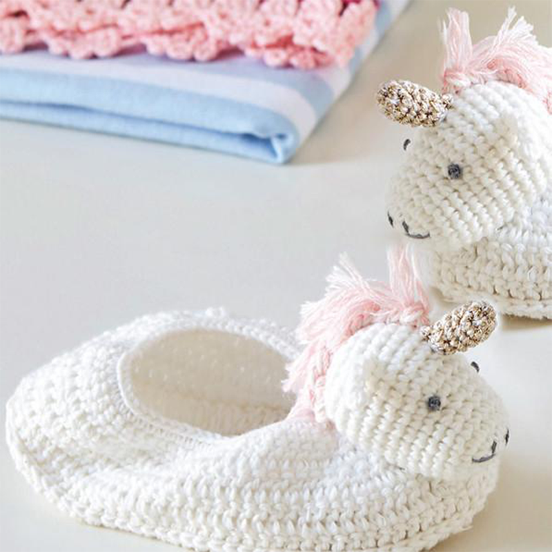 13-Crochet Unicorn Booties