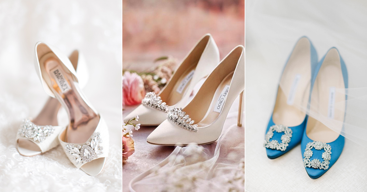 Perfectly Embellished Wedding Shoes | weddingsonline