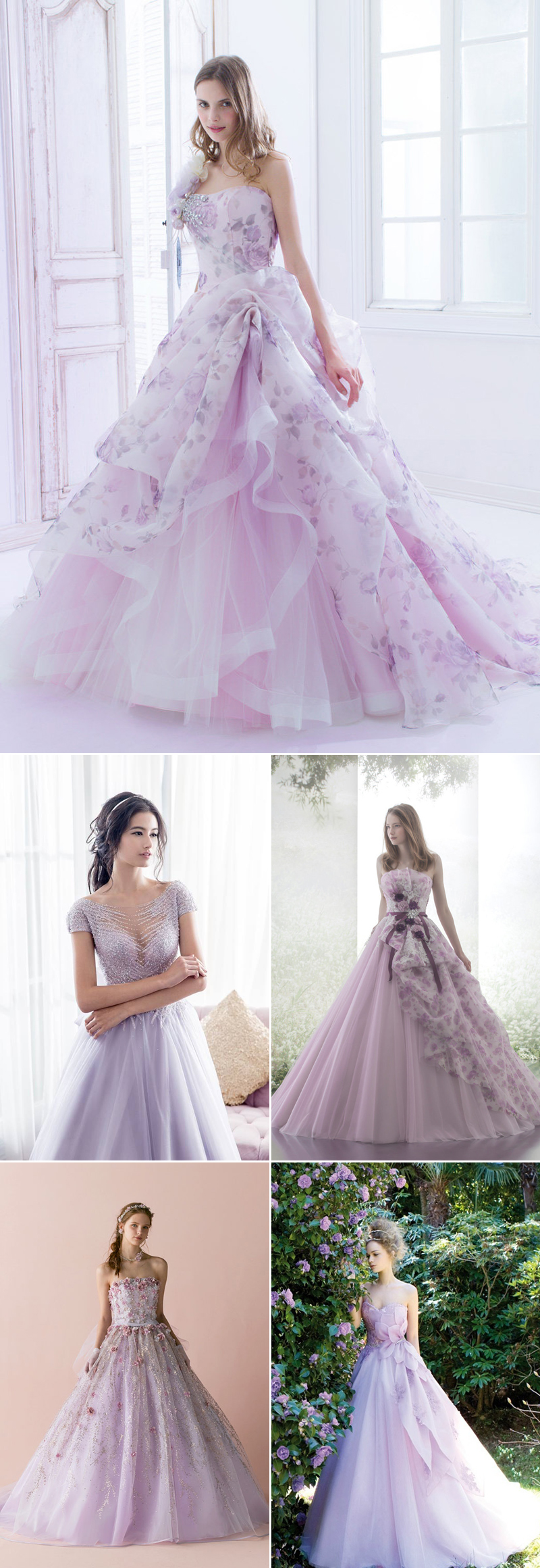 purple wedding dresses 2018