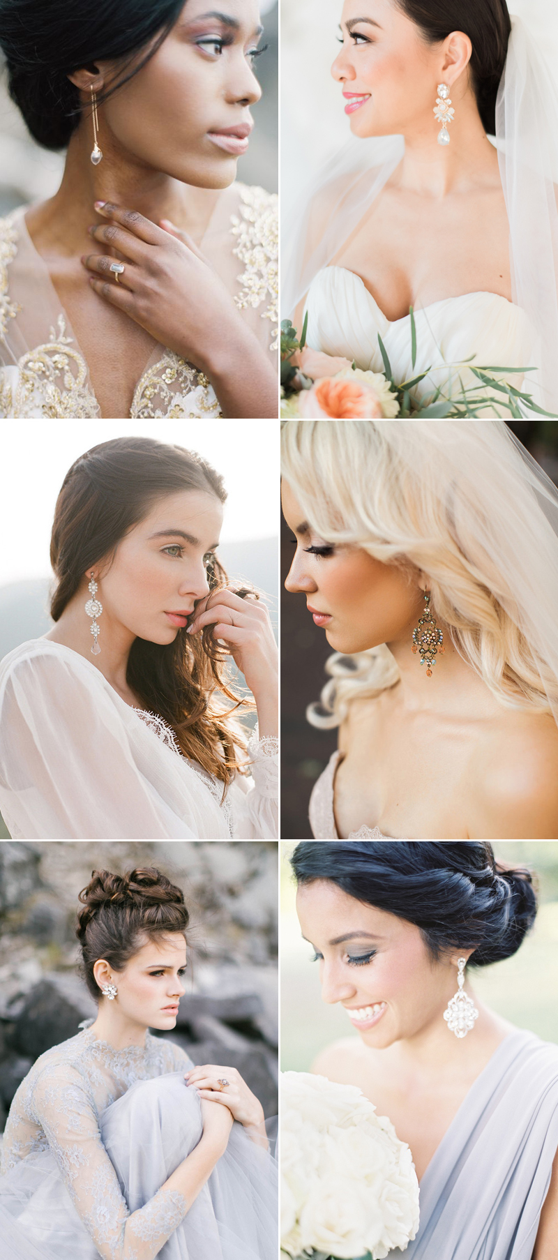 VIKKI DROPS - bridal wedding day jewelry – Flora Jewelry