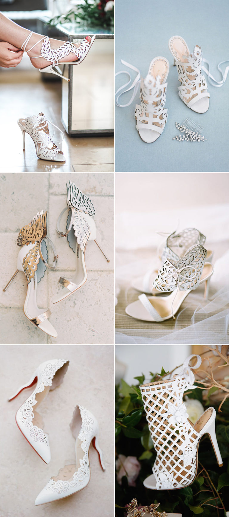 35 Not-So-Traditional White Wedding Shoes For Stylish Brides! - Praise ...