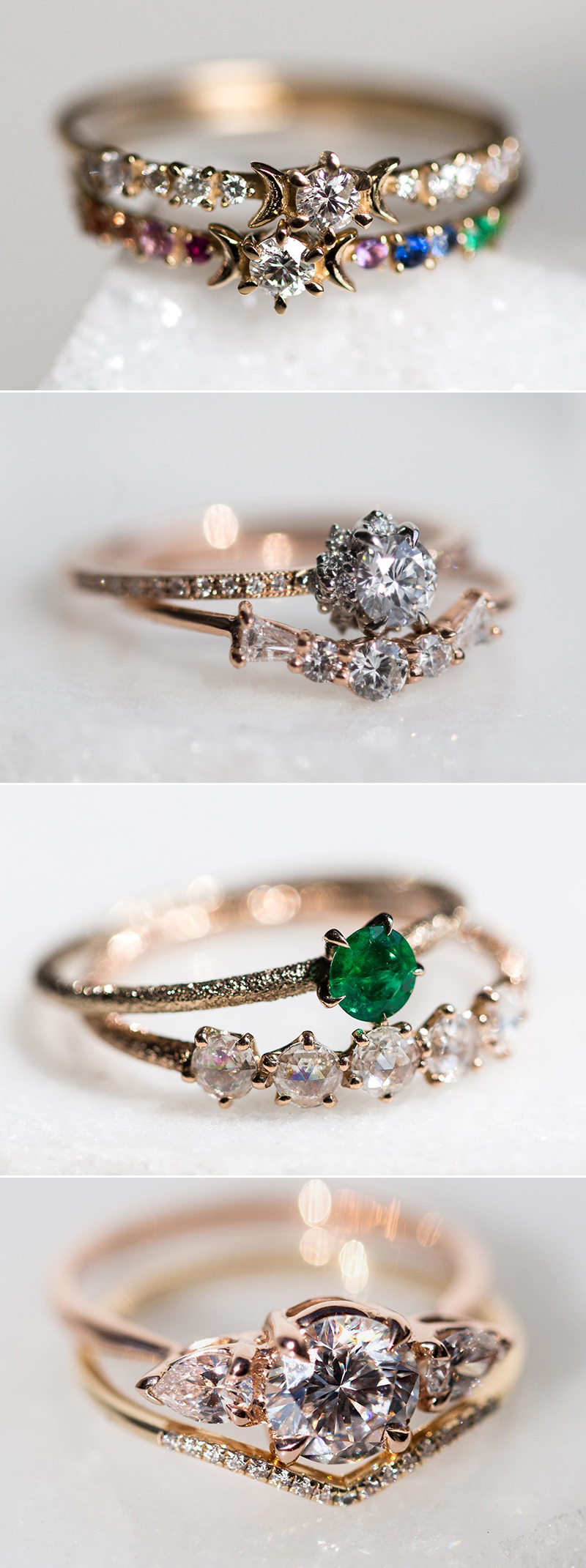 Alternative Hand-crafted Non-Traditional Engagement Rings 