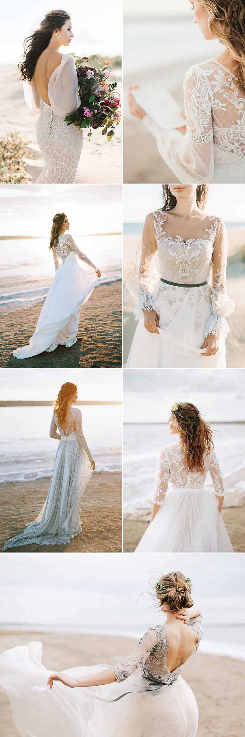 wedding dress styles from real brides - long sleeve