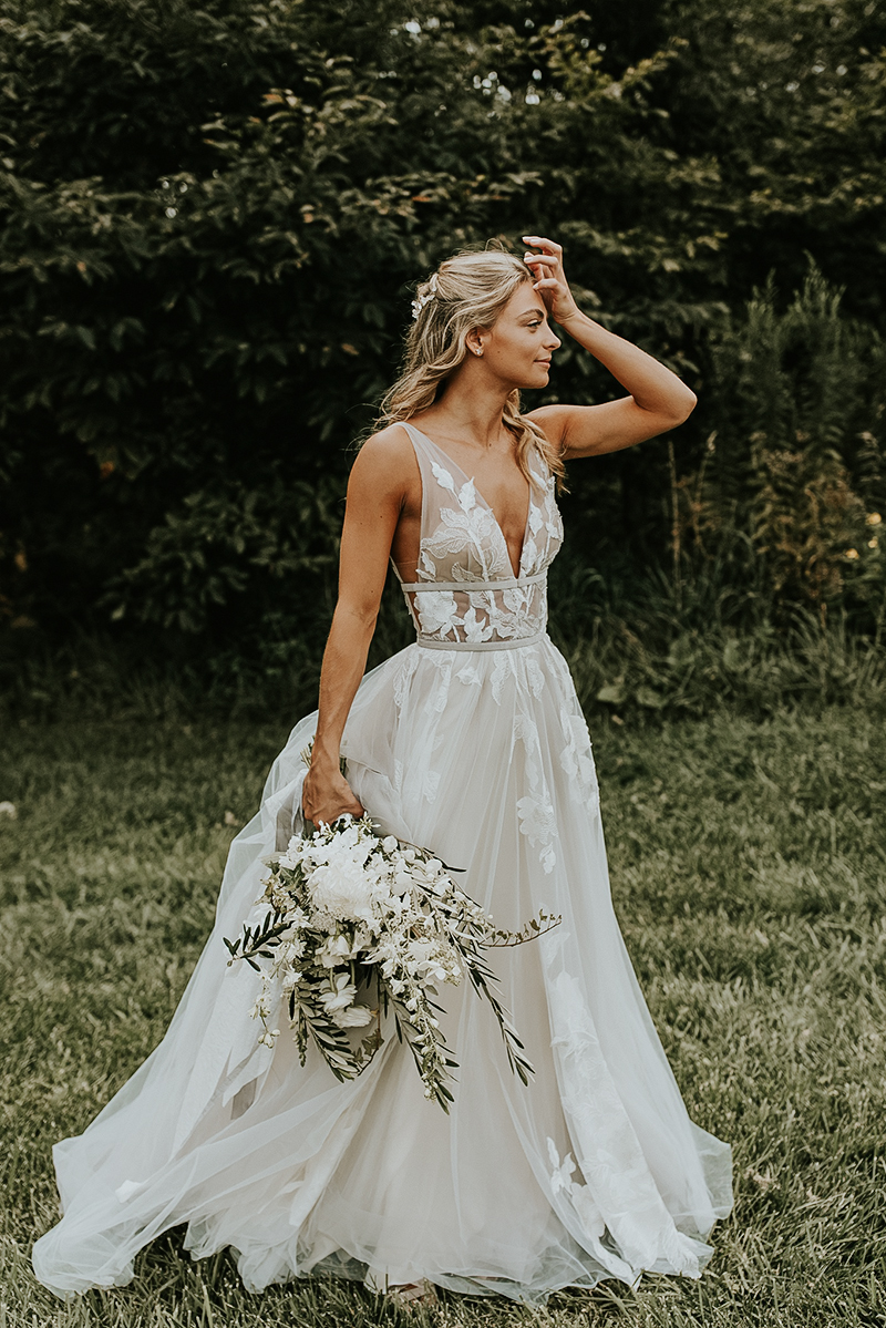 Romantic Fashion-Forward Wedding Dress