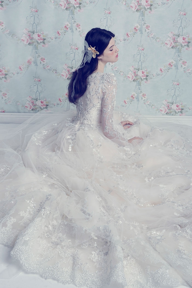 romantic enchanted vintage wedding dress