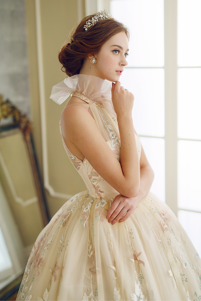 romantic enchanted vintage wedding dress