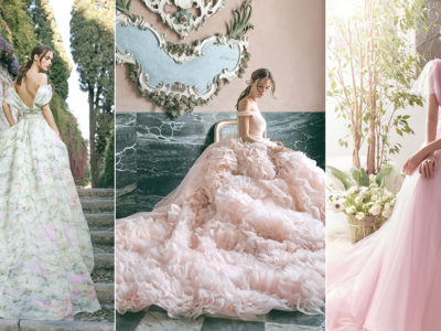 17 Vintage-Inspired Colored Wedding Dresses For the Romantic Retro Bride