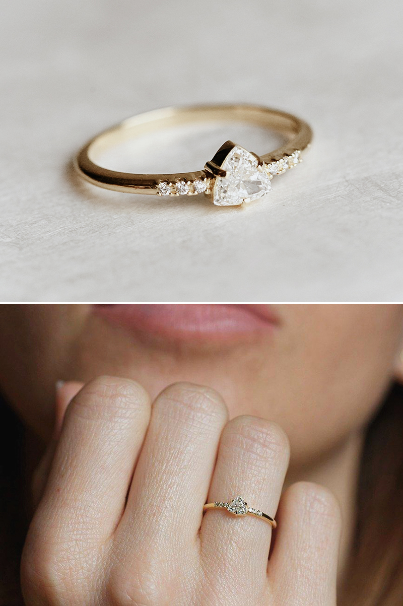 romantic proposal engagement rings