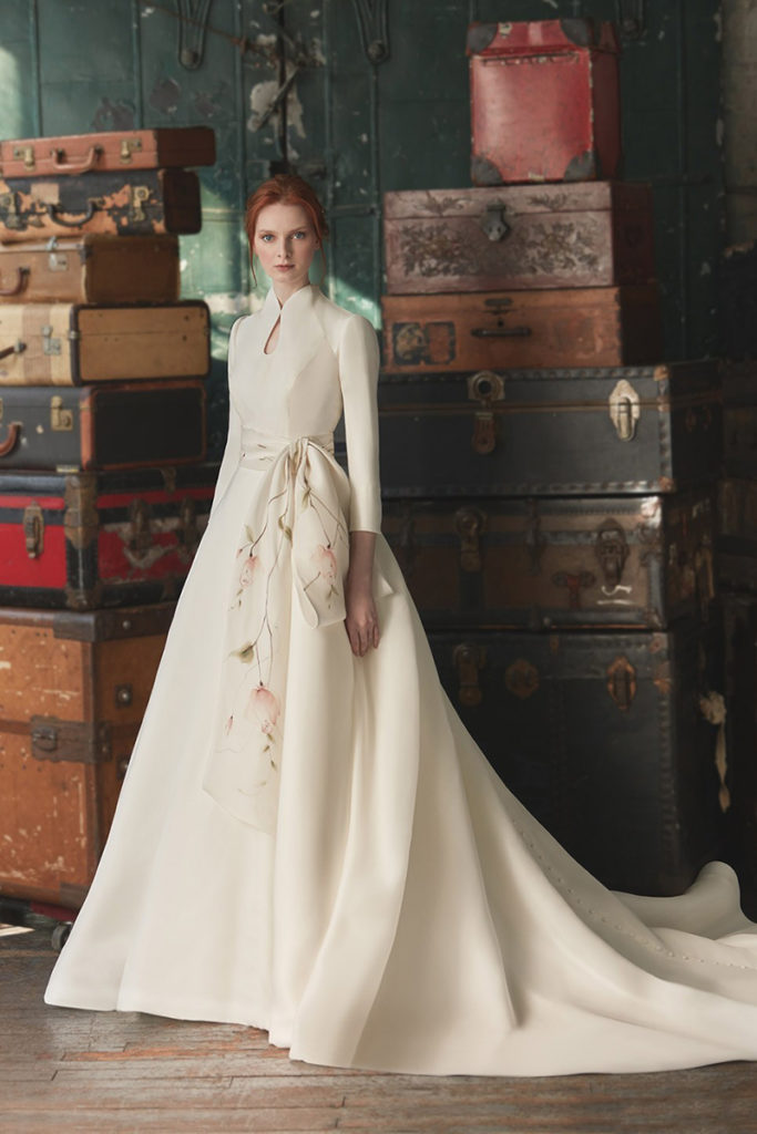 15 Statement-Making White Winter Wedding Dresses With Sleeves - Praise ...