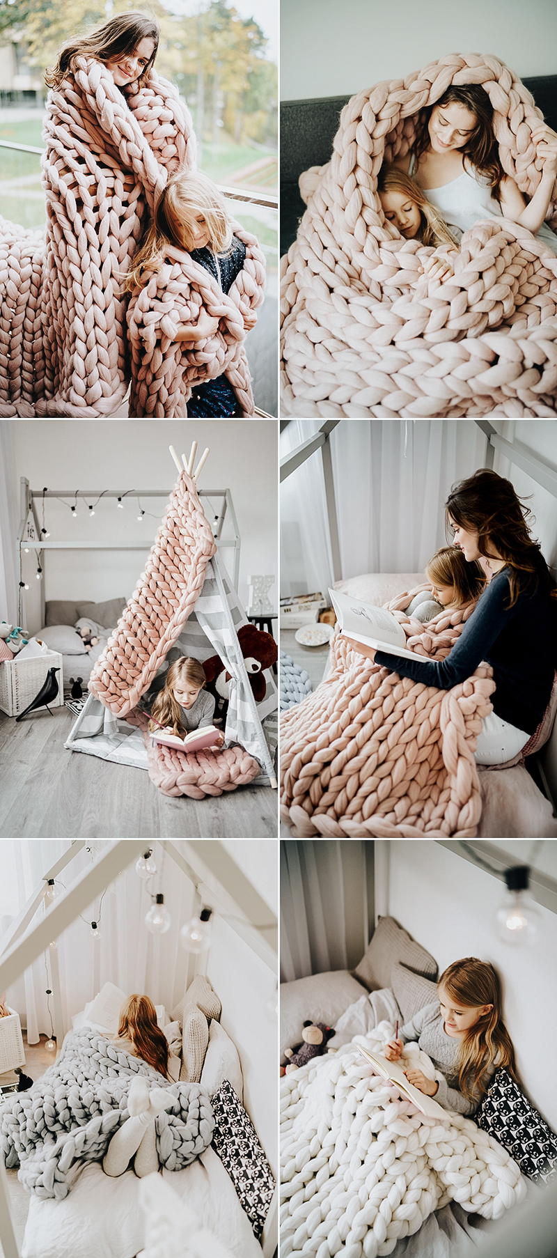chunky knit blanket christmas gift idea