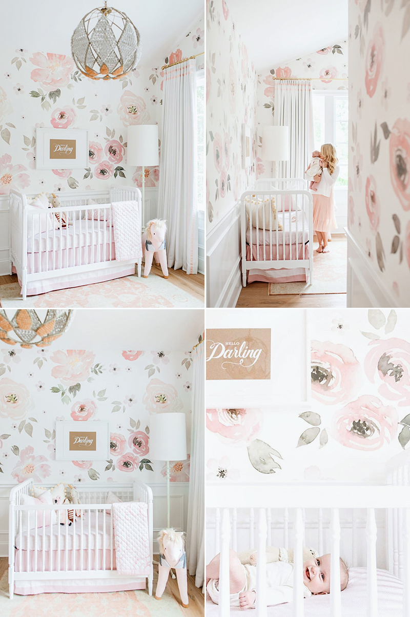 baby nursery room mural wallpaper
