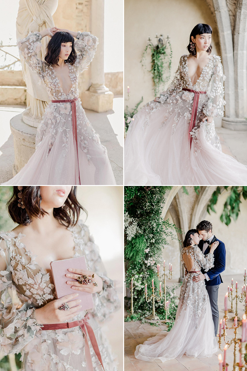 enchanted vintage modern wedding dress