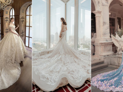 15 Wedding Dresses With Statement-Making Trains For Your Princess Moment