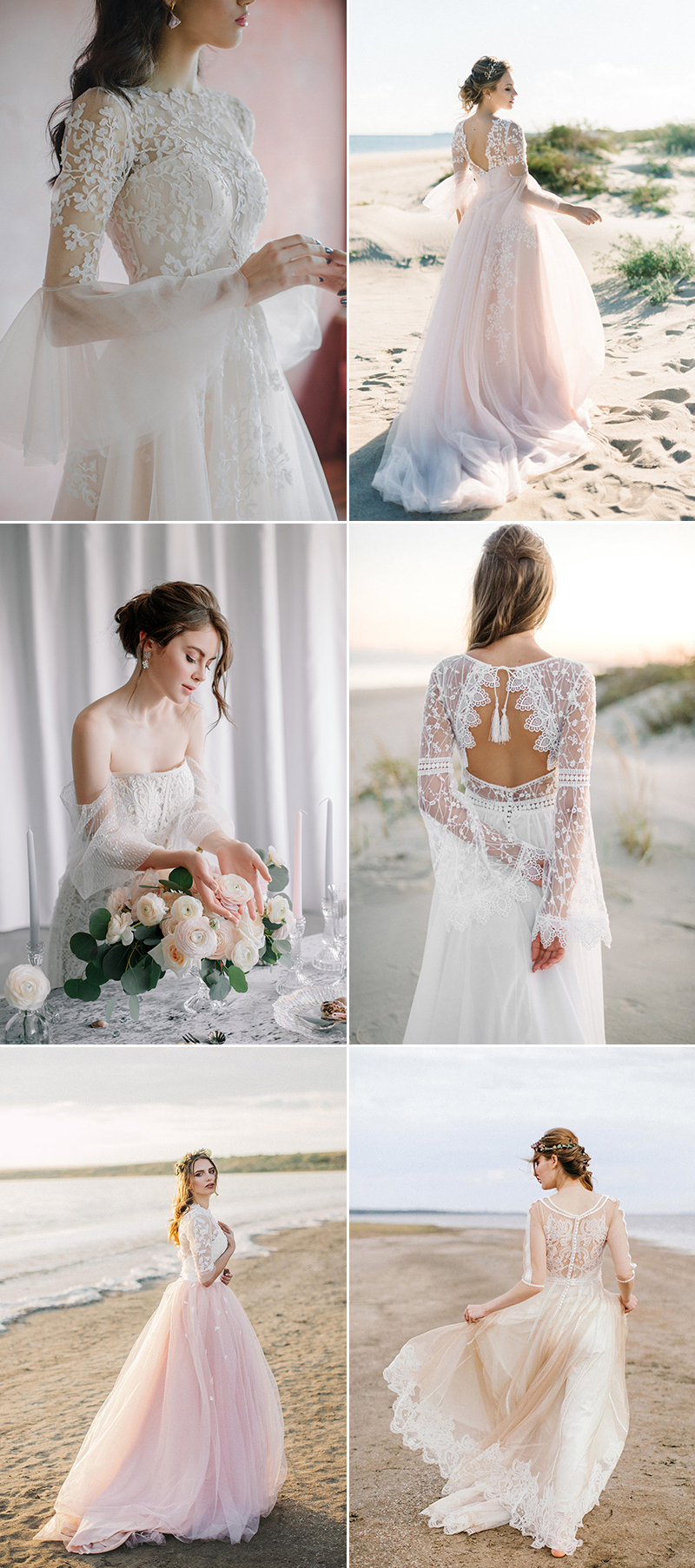 romantic handmade wedding dresses