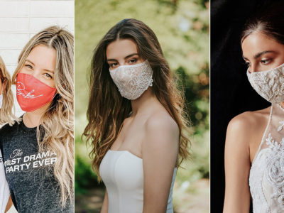 26 Fashionable Wedding-Worthy Face Masks for Brides, Grooms, Bridal Parties, and Guests