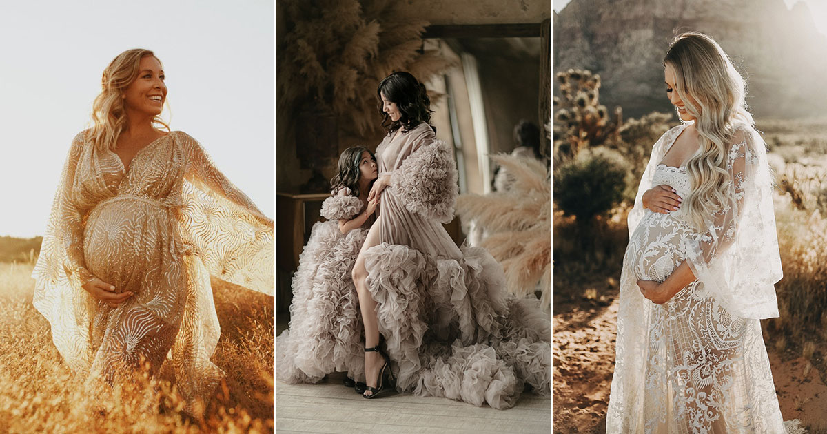 Rosegold Sequins Maternity Dress for Photo Shoot/sequins Maternity Gown for  Baby Shower / Sequins Wedding Dress - Etsy